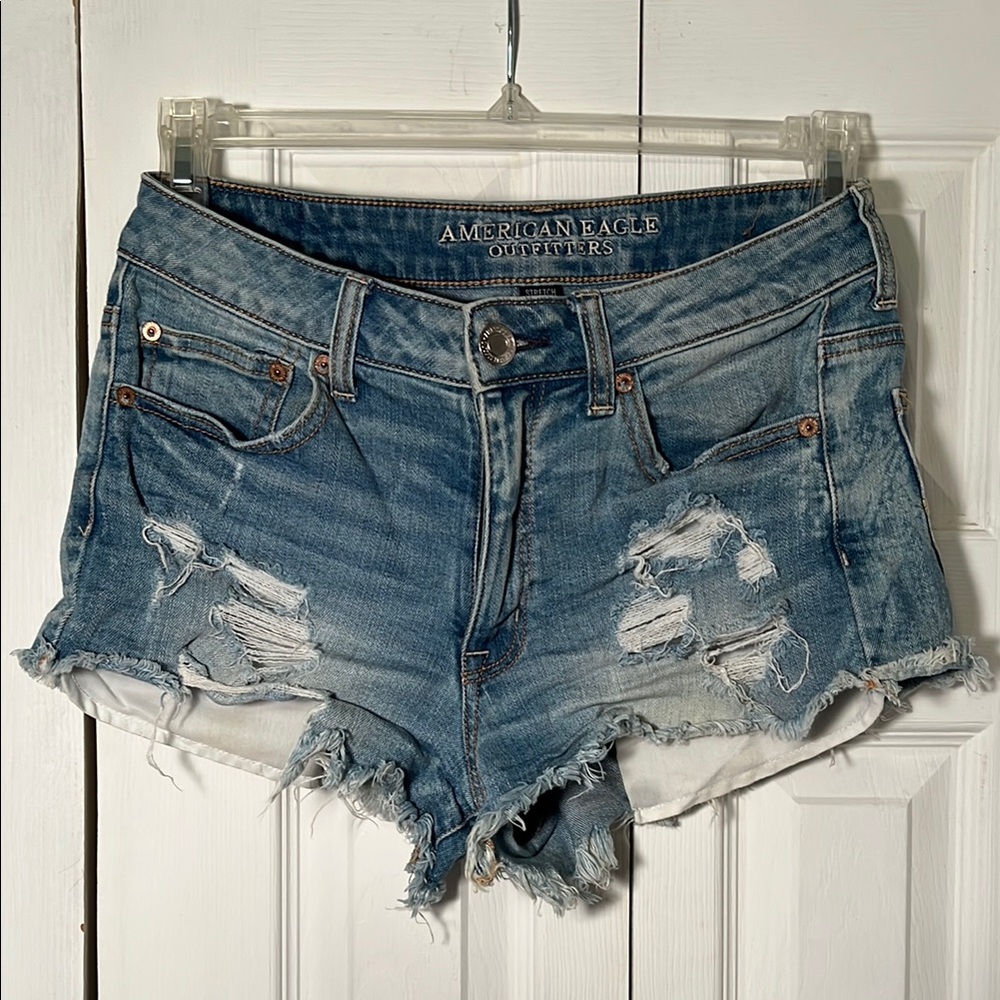 American Eagle Outfitters Women's Blue Denim Shorts